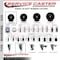 Service Caster 3'' SS Soft Rubber Wheel Swivel 1-3/4'' Expanding Stem Caster SCC-SSEX20S314-SRS-134 - alternate 4